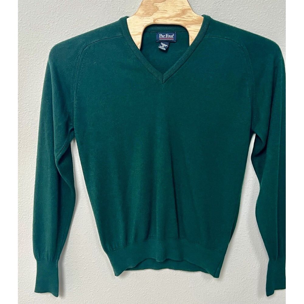 Vintage 1980s Par Four Sportswear Orlon‎ Acrylic Sweater Made In USA
